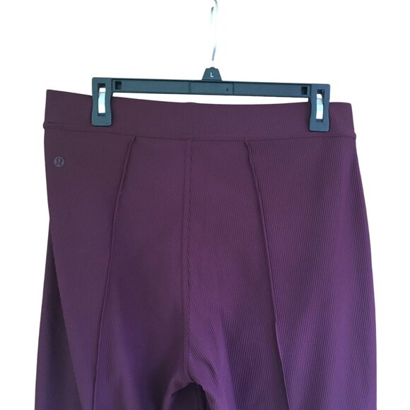 Lululemon Urban Strides Pants Women's Size 10 Pull On Super High Rise Cassis - Picture 4 of 11